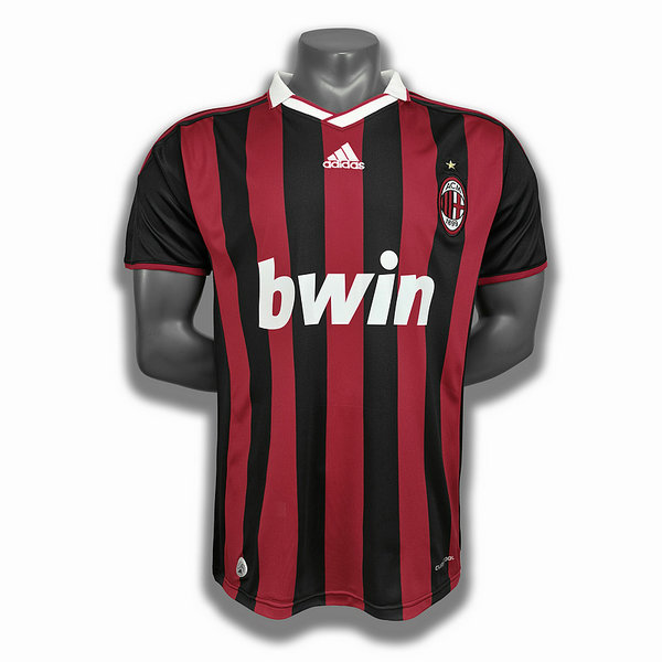 maillot homme domicile player ac milan 2009 2010 rouge