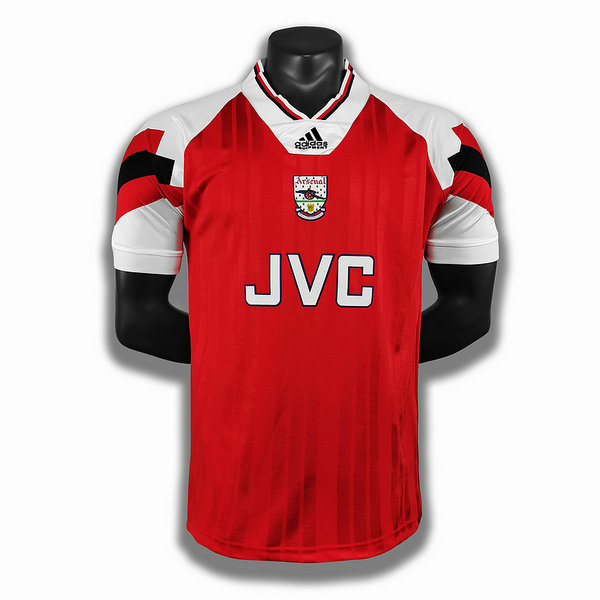 maillot homme domicile player arsenal 1992 1993 rouge