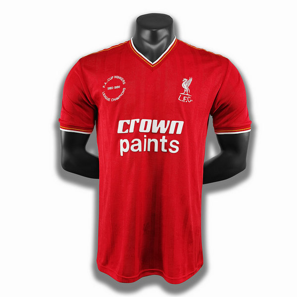 maillot homme domicile player liverpool 1985 1986 rouge