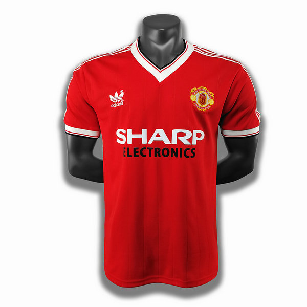 maillot homme domicile player manchester united 1983 rouge