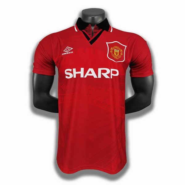 maillot homme domicile player manchester united 1994 1996 rouge