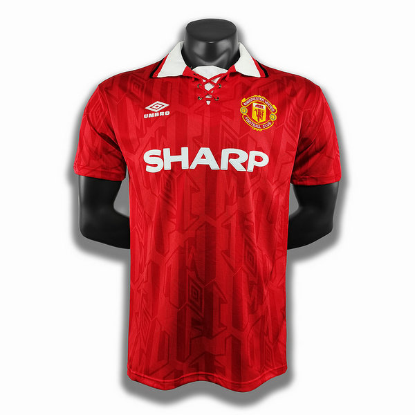 maillot homme domicile player manchester united 1994 rouge