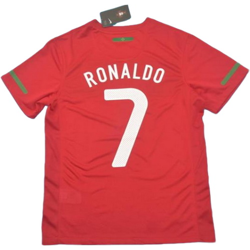maillot homme domicile portugal copa mundial 2010 ronaldo 7 rouge