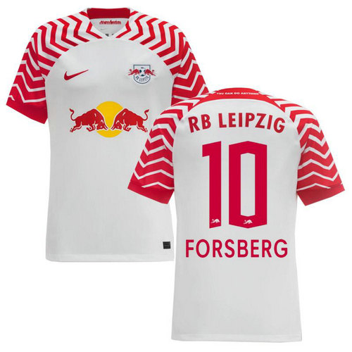 maillot homme domicile rb leipzig 2023-2024 forsberg 10