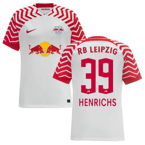 maillot homme domicile rb leipzig 2023-2024 henrichs 39