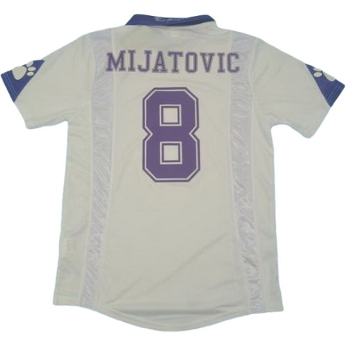 maillot homme domicile real madrid 1997-1998 mijatovic 8 blanc