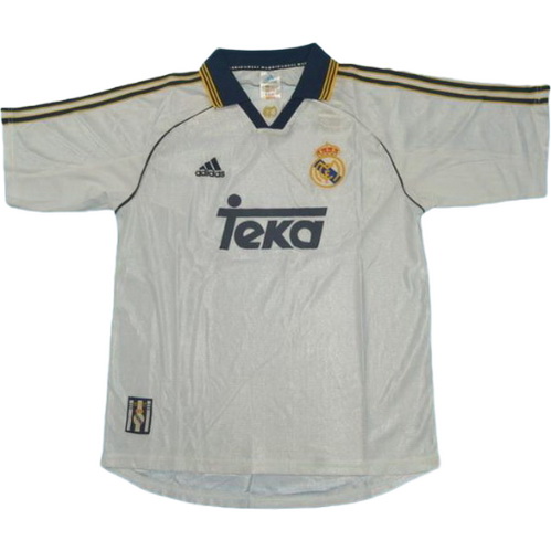 maillot homme domicile real madrid 1999-2000 blanc