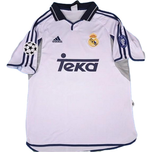 maillot homme domicile real madrid 2001-2002 blanc
