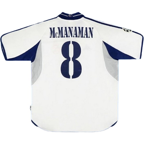 maillot homme domicile real madrid 2001-2002 mcmanaman 8 blanc