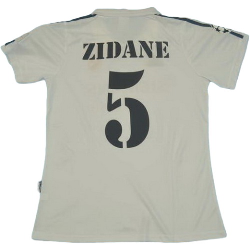 maillot homme domicile real madrid 2002-2003 zidane 5 blanc