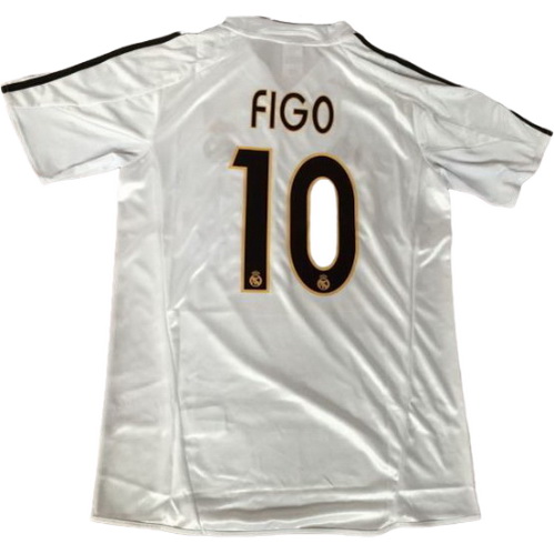 maillot homme domicile real madrid 2003-2004 figo 10 blanc