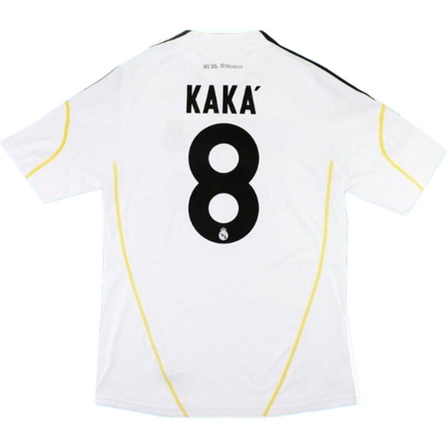 maillot homme domicile real madrid 2009-2010 kaka 8 blanc