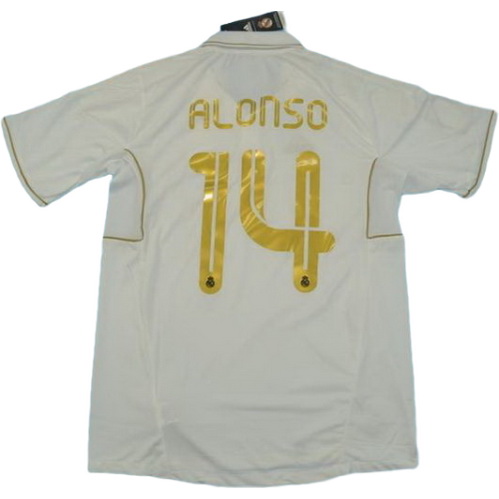 maillot homme domicile real madrid 2011-2012 alonso 14 blanc