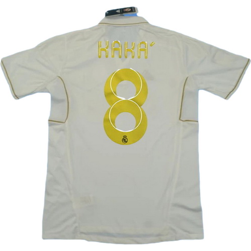 maillot homme domicile real madrid 2011-2012 kaka 8 blanc