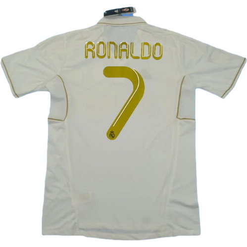 maillot homme domicile real madrid 2011-2012 ronaldo 7 blanc