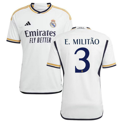 maillot homme domicile real madrid 2023-2024 e.militao 3