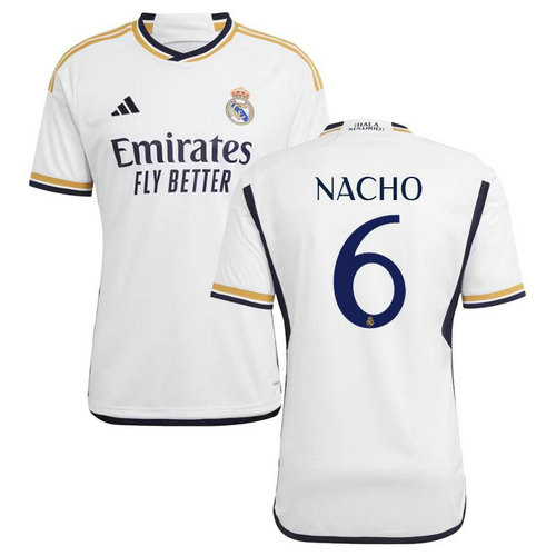 maillot homme domicile real madrid 2023-2024 nacho 6
