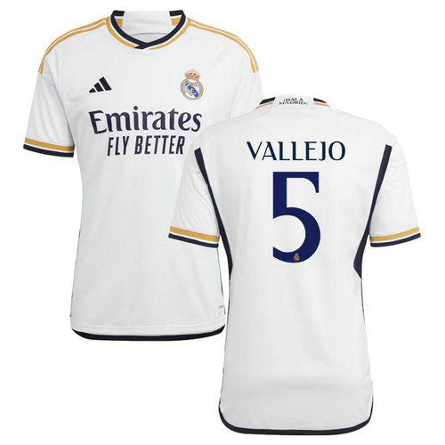 maillot homme domicile real madrid 2023-2024 vallejo 5