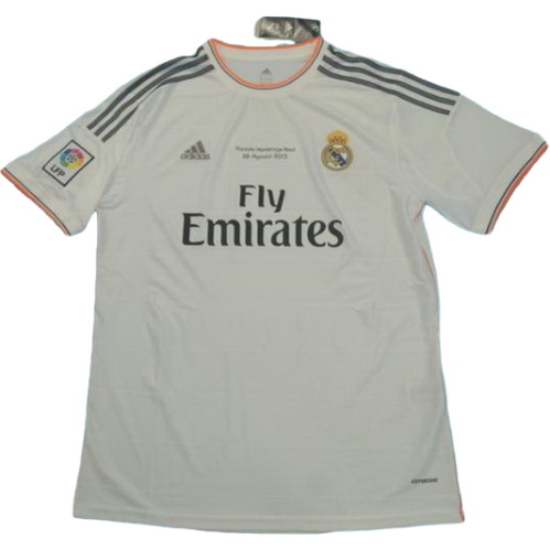 maillot homme domicile real madrid lfp 2013-2014 blanc