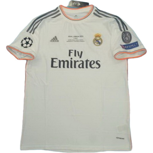 maillot homme domicile real madrid ucl 2013-2014 blanc