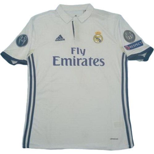 maillot homme domicile real madrid ucl 2016-2017 blanc