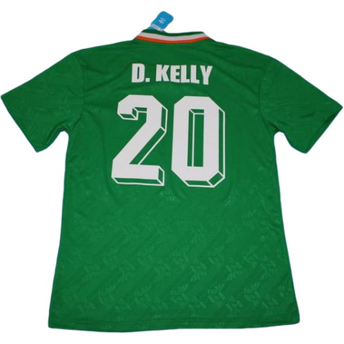 maillot homme domicile république d'irlande 1994 d.kelly 20 vert
