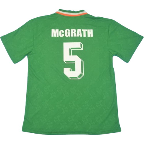 maillot homme domicile république d'irlande 1994 mc grath 5 vert