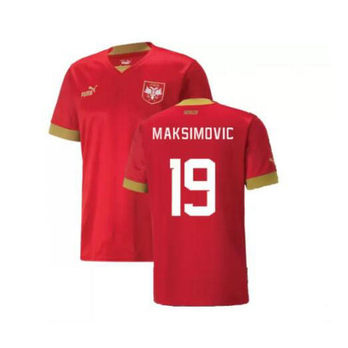 maillot homme domicile serbia 2022 maksimovic 19