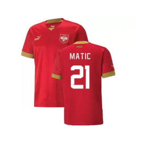 maillot homme domicile serbia 2022 matic 21
