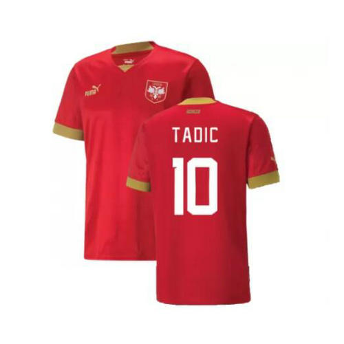 maillot homme domicile serbia 2022 tadic 10