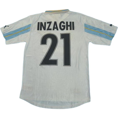 maillot homme domicile ss lazio 2000-2001 inzaghi 21 bleu