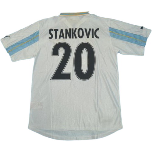 maillot homme domicile ss lazio 2000-2001 stankovic 20 bleu