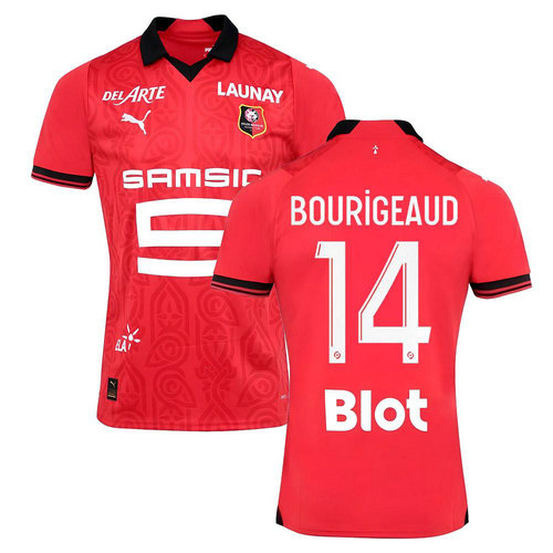 maillot homme domicile stade rennais 2023-2024 bourigeaud 14