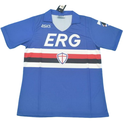 maillot homme domicile uc sampdoria 1990-1991 bleu