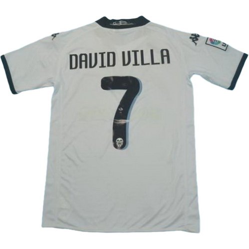 maillot homme domicile valence cf 2009-2010 david villa 7 blanc
