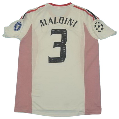 maillot homme exterieur ac milan 2002-2003 maldini 3 blanc