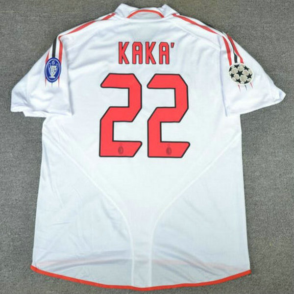 maillot homme exterieur ac milan 2004-2005 kaka 22 blanc