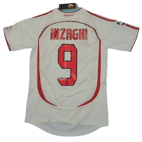 maillot homme exterieur ac milan 2006-2007 inzaghi 9 blanc