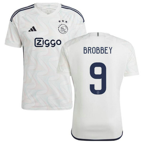 maillot homme exterieur ajax amsterdam 2023-2024 brobbey 9