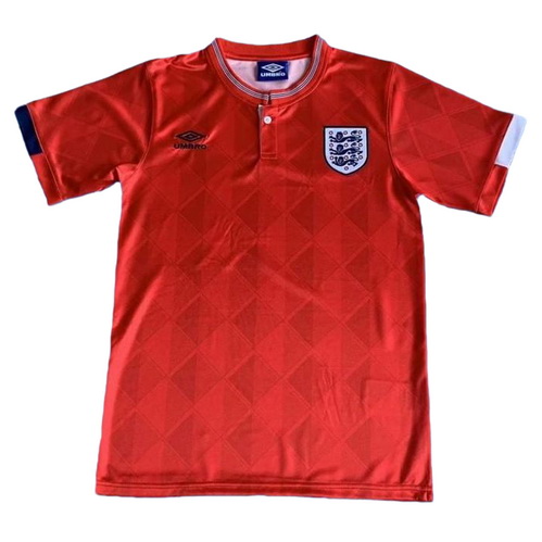 maillot homme exterieur angleterre 1989 rouge