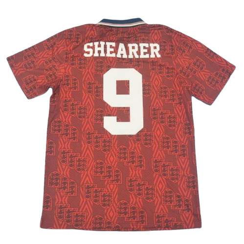 maillot homme exterieur angleterre 1994 shearer 9 rouge