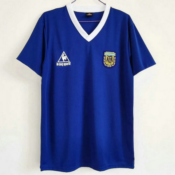 maillot homme exterieur argentine 1986-1987 bleu