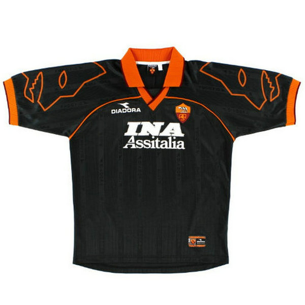 maillot homme exterieur as rome 1999-2000 noir