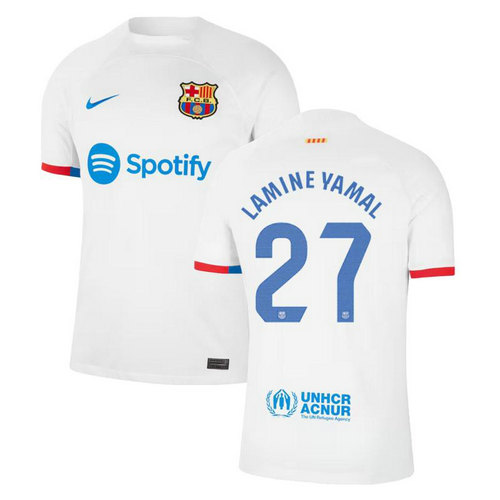 maillot homme exterieur barcellona 2023-2024 lamine yamal 27
