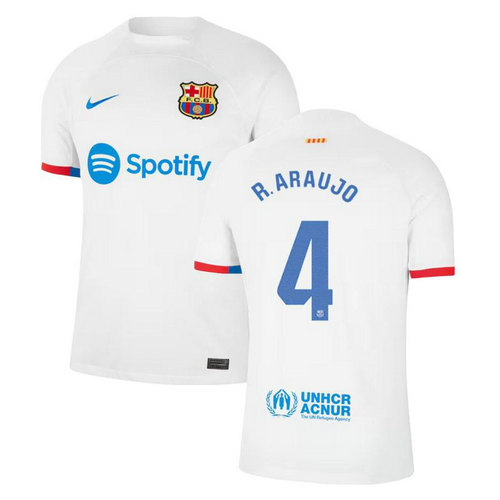 maillot homme exterieur barcellona 2023-2024 r. araujo 4