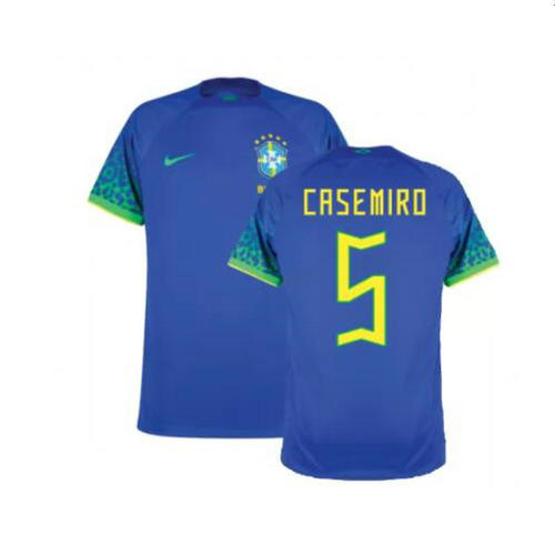 maillot homme exterieur brésil 2022 casemiro 5