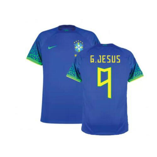 maillot homme exterieur brésil 2022 g.jesus 9