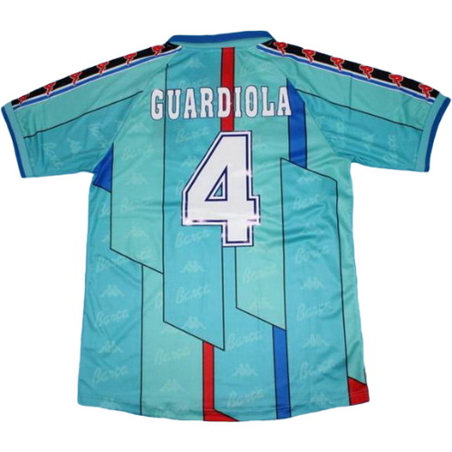 maillot homme exterieur fc barcelone 1996-1997 guardiola 4 vert