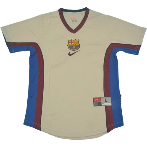 maillot homme exterieur fc barcelone 1999-2000 gris