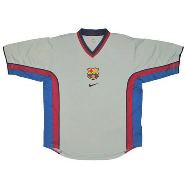 maillot homme exterieur fc barcelone 2000-2001 gris